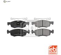 FEBI BILSTEIN Brake Pad Set 16750 - Front Disc Brake, Fits Dacia Renault Nissan