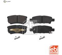 Brake Pads Set fits MITSUBISHI LANCER Mk7, Mk8 Rear 2000 on MN116929 MR955068