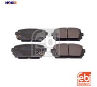 Brake pads Rear Axle 16817 FEBI BILSTEIN for KIA CARENS III MPV