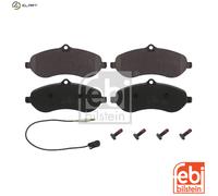 Brake Pads Set fits PEUGEOT EXPERT VF3, VF3X 2.0D Front 2007 on 1611839880 Febi