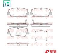 REMSA 1687.00 Brake pad set