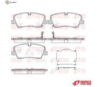 REMSA 1687.00 Brake pad set