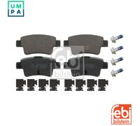 FEBI BILSTEIN Brake pad set Rear Axle 16880 Brake pads,Brake pad set, disc brake OPEL,FIAT,ABARTH,Corsa D Schrägheck (S07),COMBO Kasten/Kombi