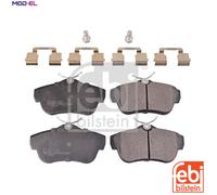 Febi Bilstein 16891 Disc Brake Brake Pad Set Fits Peugeot Expert 2.0 16V '07-'22