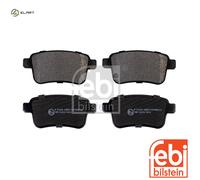 Brake Pads Set fits RENAULT KANGOO 1.5D Rear 2008 on 440604876R 440606267R Febi