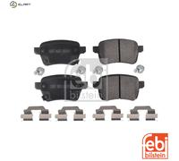 febi bilstein 16903 Brake Pad Set with fastening material, 1 unit