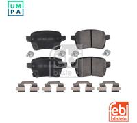febi bilstein 16903 Brake Pad Set with fastening material, 1 unit