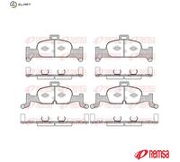 REMSA 1691.00 Brake pad set