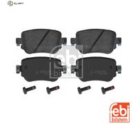 Brake pads Rear Axle 16912 FEBI BILSTEIN for SEAT AUDI VW SKODA