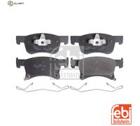 febi bilstein 16942 Brake Pad Set with brackets, 1 unit