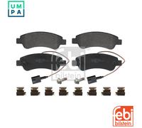 FEBI BILSTEIN Brake Pad Set 16956 – with fastening material – 1 unit