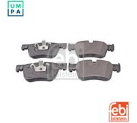 Brake Pads Set fits CITROEN C4 PICASSO Mk2 1.6D Front 2013 on 1609898580 Febi
