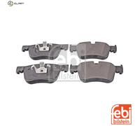 Brake Pads Set fits CITROEN C4 PICASSO Mk2 1.6D Front 2013 on 1609898580 Febi