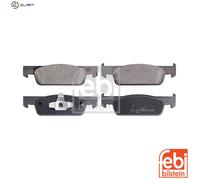 Brake pads Front Axle 16965 FEBI BILSTEIN for DACIA RENAULT SMART