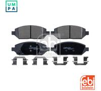 Brake Pads Set fits VAUXHALL VIVA C16 1.0 Front 16 to 19 042349235 1605324 Febi