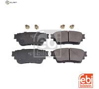 febi bilstein Brake Pad Set 16979 with fastening material, 1 unit