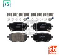 Ferdinand Bilstein Brake Pad Set 16981 with fastening material, 1 unit