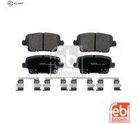 febi bilstein 16983 Brake Pad Set with fastening material, 1 unit