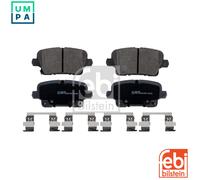 febi bilstein 16983 Brake Pad Set with fastening material, 1 unit