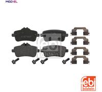 Brake Pads Set fits MERCEDES ML250 W166 2.2D Rear 11 to 15 OM651.960 A0004206704