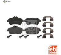 Brake Pads Set fits MERCEDES ML250 W166 2.2D Rear 11 to 15 OM651.960 A0004206704