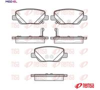 REMSA 1700.02 Brake pad set