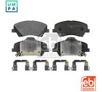 Brake Pads Set fits KIA RIO Mk4 1.25 Front 2017 on 58101H5A25 58101H8A00 Febi
