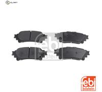 Brake pads Rear Axle 170897 FEBI BILSTEIN for LEXUS GS IS III RC