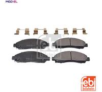 febi bilstein 170899 Brake Pad Set with fastening material, 1 unit