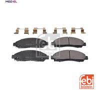 febi bilstein 170899 Brake Pad Set with fastening material, 1 unit