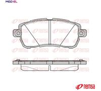 Remsa Brake Pad Set 1728.00 - Front Axle - for Ford Figo 1.2L (YSKD/YSKE/B2KA)