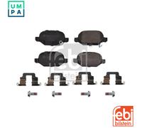 febi bilstein 175268 Brake Pad Set with additional parts, 1 unit
