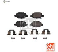 febi bilstein 175268 Brake Pad Set with additional parts, 1 unit