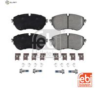 FEBI Bilstein Brake Pad Set 177657 Front 163.5mm with fastenings Fits VW Amarok