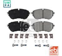 FEBI Bilstein Brake Pad Set 177657 Front 163.5mm with fastenings Fits VW Amarok
