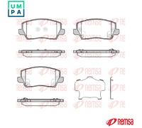 BRAKE PAD SET DISC BRAKE 1803.02 FOR KIA G3LA/G3LC/G3LD 1.0L 3cyl MORNING 1.2L