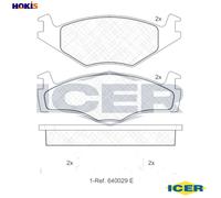 BRAKE PAD SET DISC BRAKE 180460 FOR VW SANTANA GOLF/III/Van/Mk/ SCIROCCO 1.3L