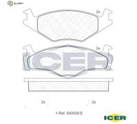 BRAKE PAD SET DISC BRAKE 180460 FOR VW SANTANA GOLF/III/Van/Mk/ SCIROCCO 1.3L