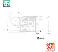FEBI BILSTEIN 180622 Brake pad set