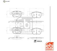FEBI BILSTEIN 180626 Brake pad set
