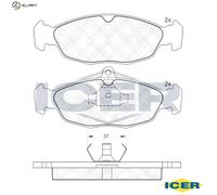 New Brake Pad Set, disc brake for CHEVROLET CHRYSLER DAEWOO JAGUAR OPEL:XJ