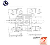 FEBI BILSTEIN 180899 Brake pad set