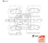 FEBI BILSTEIN 180899 Brake pad set