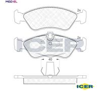 BRAKE PAD SET DISC BRAKE 181152 FOR VAUXHALL VECTRA ASTRAMAX OPEL COMBO 1.8L