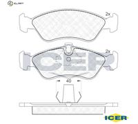 BRAKE PAD SET DISC BRAKE 181152 FOR VAUXHALL VECTRA ASTRAMAX OPEL COMBO 1.8L