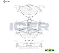 BRAKE PAD SET DISC BRAKE 181249 FOR VAUXHALL ASTRAVAN/Mk/IV CHEVROLET OPEL