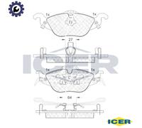 BRAKE PAD SET DISC BRAKE 181249 FOR VAUXHALL ASTRAVAN/Mk/IV CHEVROLET OPEL