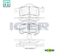 BRAKE PAD SET DISC BRAKE 181399 FOR JEEP GRAND/CHEROKEE/II/Mk/SUV EXA 3.1L 5cyl