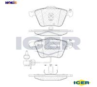 BRAKE PAD SET DISC BRAKE 181531 FOR AUDI A6/S6 ALLROAD BCZ/BFC/BDG/AYM 2.5L 6cyl