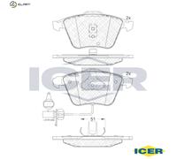 BRAKE PAD SET DISC BRAKE 181531 FOR AUDI A6/S6 ALLROAD BCZ/BFC/BDG/AYM 2.5L 6cyl